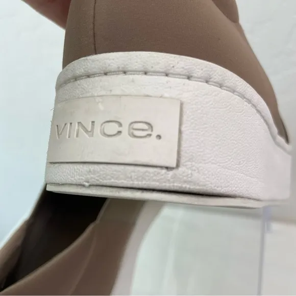 Vince Women’s Warren Slip On Suede Loafer Sneaker Shoes Size 8.5 Hazelstone Grey