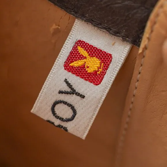 Vintage 1970's PLAYBOY Zip &amp; Lace-Up Ankle Boots