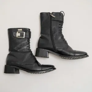 Vintage 1970's PLAYBOY Zip &amp; Lace-Up Ankle Boots
