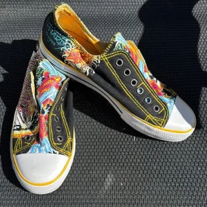 Vintage Ed Hardy Sneakers Women’s Trainers Colorful Graphic Sneakers