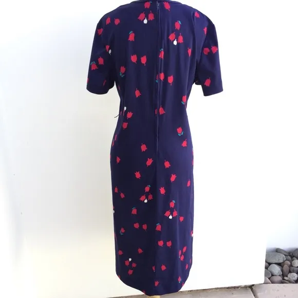 Vintage Floral Tulip Dress