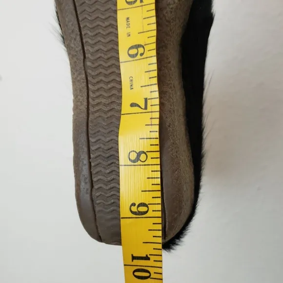 Vintage La Mondiale Wedge Heeled Italian Fur Boots
