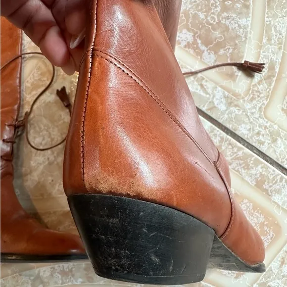 Vintage Liz Claiborne Brown Heeled Boots