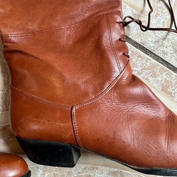 Vintage Liz Claiborne Brown Heeled Boots
