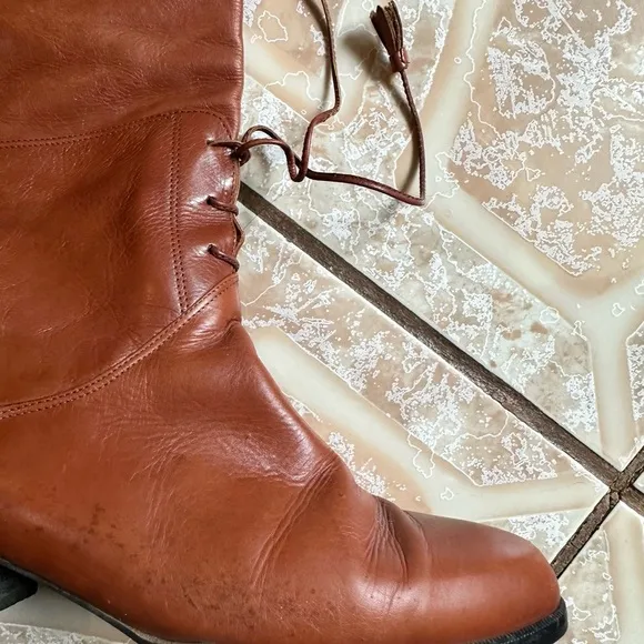 Vintage Liz Claiborne Brown Heeled Boots