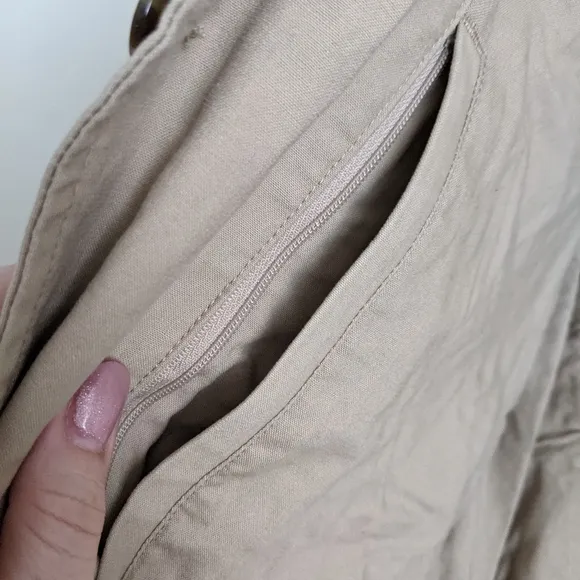 Vintage L.L.Bean Tan Blazer | Men's XL | Multi-Pocket Utility Jacket: