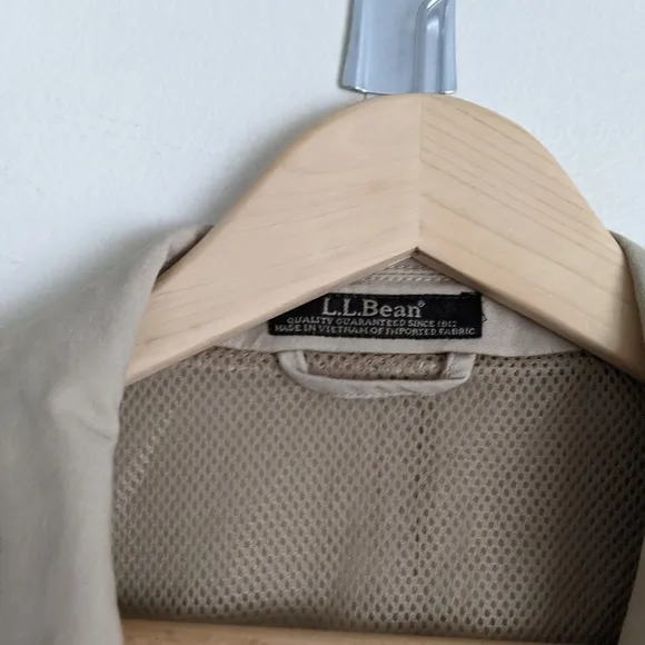 Vintage L.L.Bean Tan Blazer | Men's XL | Multi-Pocket Utility Jacket: