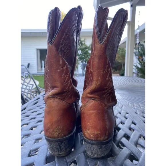 Vintage Men’s Cowboy Boots by Texas Boot Company 7 1/2 D USA MADE