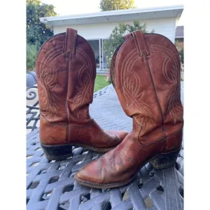 Vintage Men’s Cowboy Boots by Texas Boot Company 7 1/2 D USA MADE
