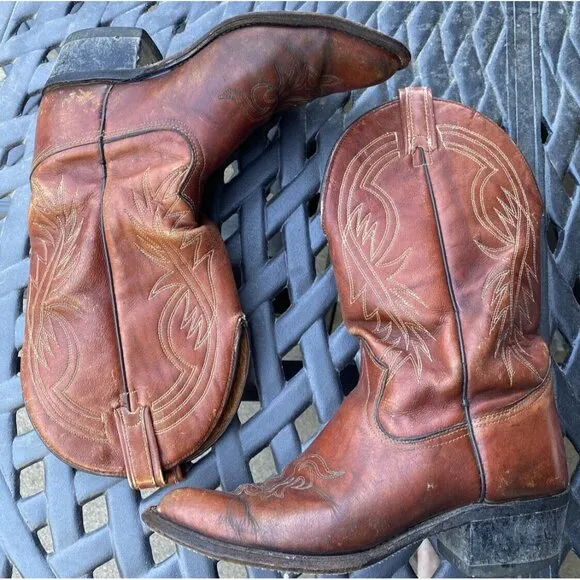 Vintage Men’s Cowboy Boots by Texas Boot Company 7 1/2 D USA MADE