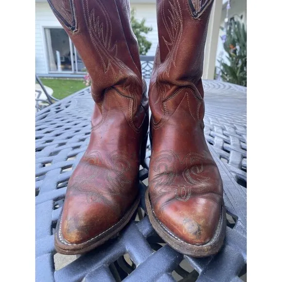 Vintage Men’s Cowboy Boots by Texas Boot Company 7 1/2 D USA MADE