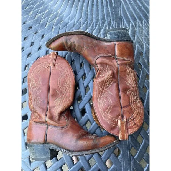 Vintage Men’s Cowboy Boots by Texas Boot Company 7 1/2 D USA MADE