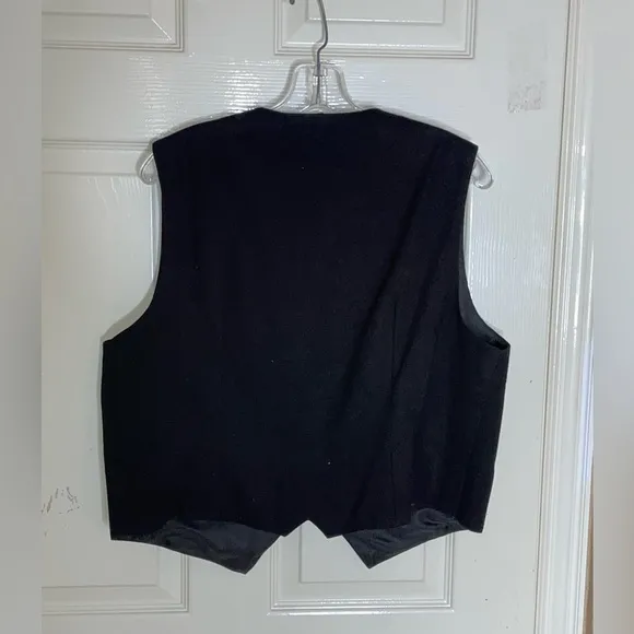 Vintage Modi Black Sequined “Cowboy Up” Vest Women's M 8-10​