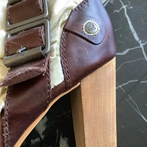 Vintage ultra rare London Underground brown leather Victorian Granny boots sz 6