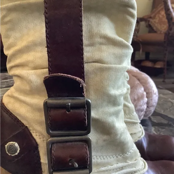 Vintage ultra rare London Underground brown leather Victorian Granny boots sz 6