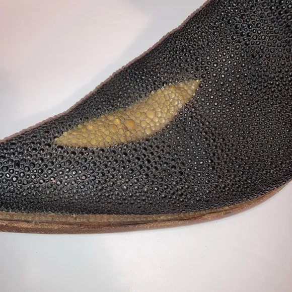 Vintage Western Cowboy Boots Pointy Toes Heels Men's Black Size 7 Conya Leon