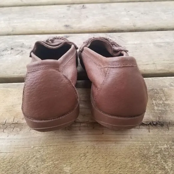 Vintage Pillows Jessie A Loafers Leather Weave Tasseled Comfort Shoes Sz 7.5