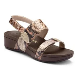 Vionic Pacific Bolinas Snake Print Sandals, Women’s Size 6
