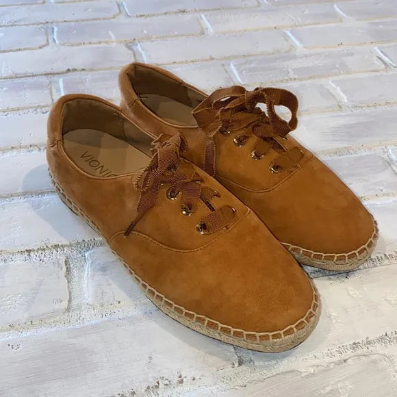 Vionic Sandy Suede Lace-up Espadrilles