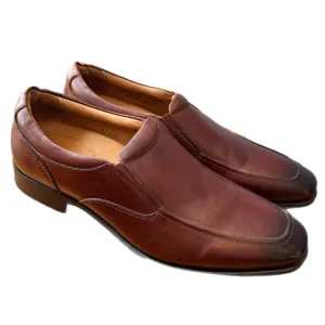 Vionic Sullivan Men Loafer Shoes Burnished Brown Leather Slip On Size 12 Medium