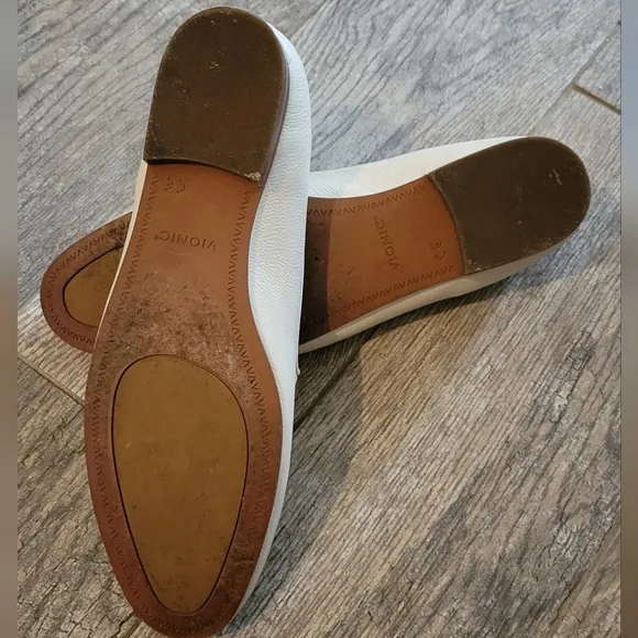 Vionic WILLA II Comfort Slip On Loafer Shoes Leather Removable Footbed Cream