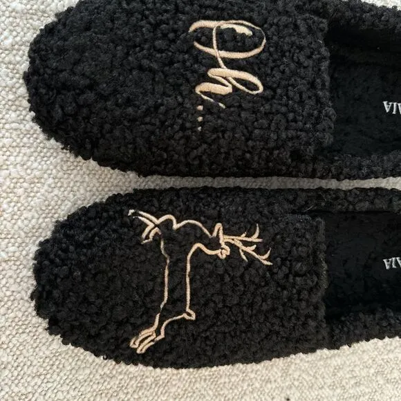 Vivaia Loafers Round Toe Recycled Faux Fur Size 41 US sz 9.5 Cozy Cute
