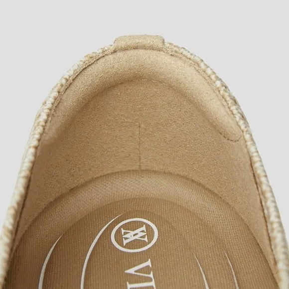 VIVAIA Pointed-Toe Ballet Flats Aria 5° shflatse2112070002 Cream Ivory Sz 42 12