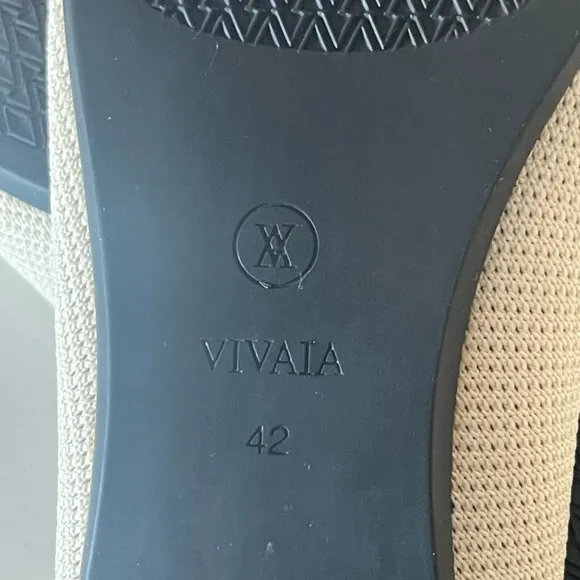 VIVAIA Pointed-Toe Ballet Flats Aria 5° shflatse2112070002 Cream Ivory Sz 42 12