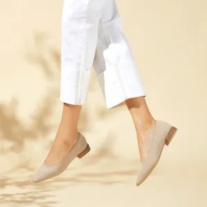 Vivaia Pointed-Toe Knit Flats Comfortable Everyday Shoes Size 8.5 EUR 39.5