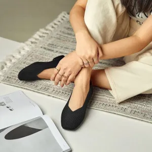 VIVAIA‎ Square-Toe V-Cut Flats (Margot 2.0) EU38.5 US7.5