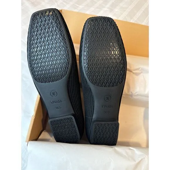 VIVAIA Square-Toe‎ V-Cut Flats (Margot 2.0) Size EUR 36.5 US 6