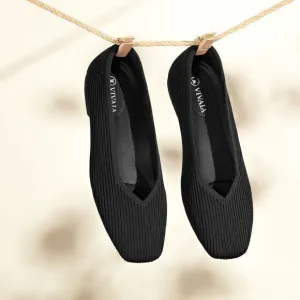 VIVAIA Square-Toe‎ V-Cut Flats (Margot 2.0) Size EUR 36.5 US 6