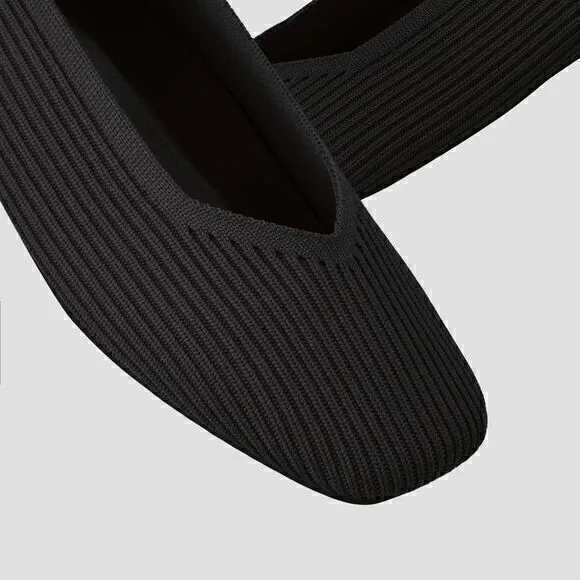 VIVAIA‎ Square-Toe V-Cut Flats (Margot 2.0) Size EUR 38 US 7-7.5