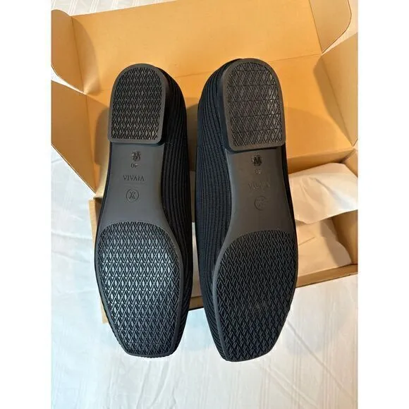 VIVAIA Square-Toe V-Cut Flats (Margot 2.0) Size EUR 40 W size‎ 9 W