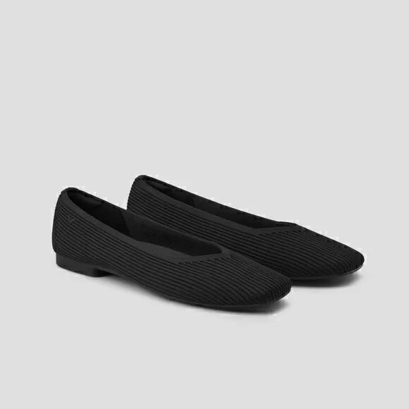 VIVAIA Square-Toe V-Cut Flats (Margot 2.0) Size EUR 40 W size‎ 9 W