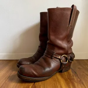 VTG FRYE Belted Harness Moto Boots