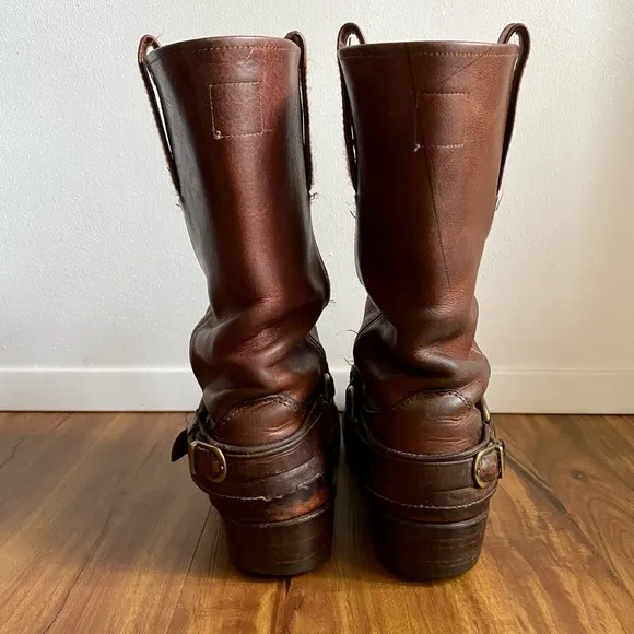 VTG FRYE Belted Harness Moto Boots