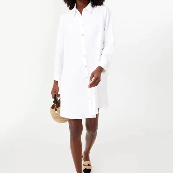 White Oxford Harris Shirt DressPOMANDER PLACE