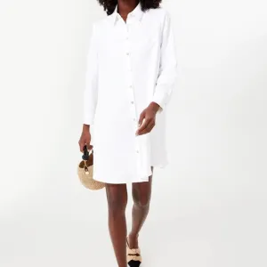 White Oxford Harris Shirt DressPOMANDER PLACE