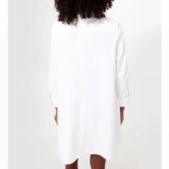 White Oxford Harris Shirt DressPOMANDER PLACE