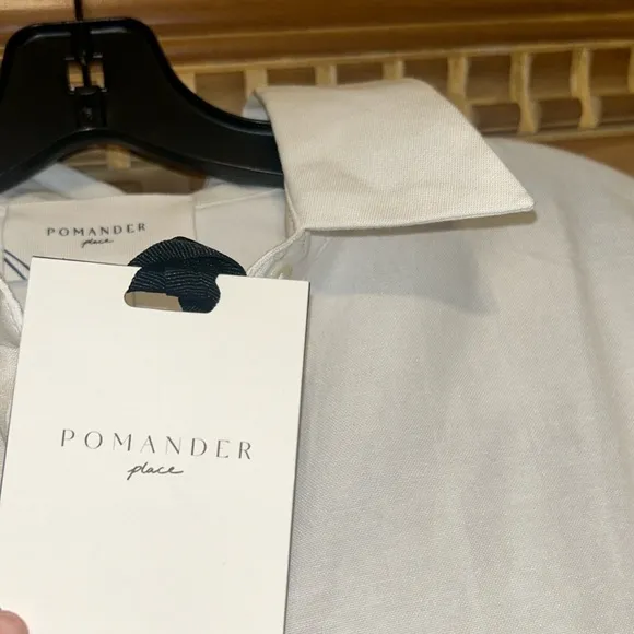 White Oxford Harris Shirt DressPOMANDER PLACE