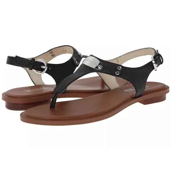 Woman's Sandals MICHAEL Michael Kors MK Plate Thong Black