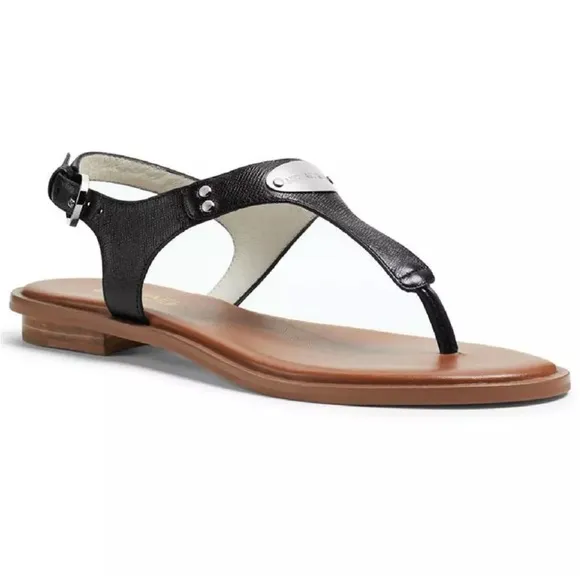 Woman's Sandals MICHAEL Michael Kors MK Plate Thong Black