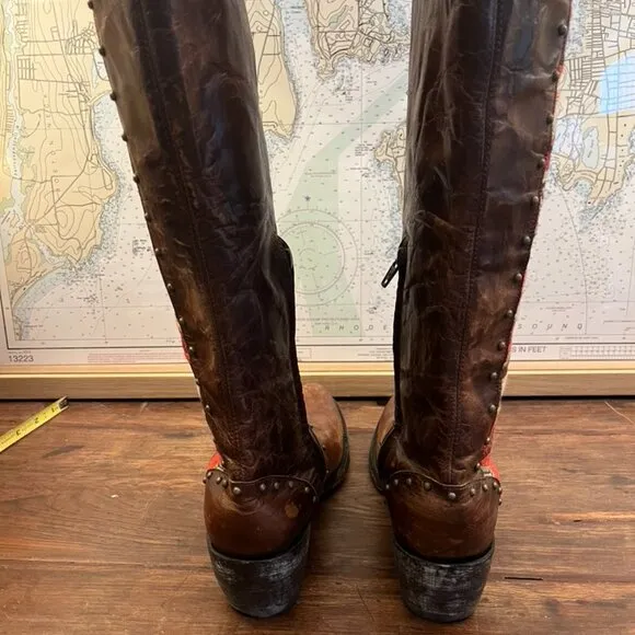 Women's Old Gringo Beautiful Tela Elina Cowboy Boot in a size 9