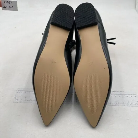 XYD Women's Formal Pointed Closed Toe Flats Ankle Boots Low Heel Booties Black