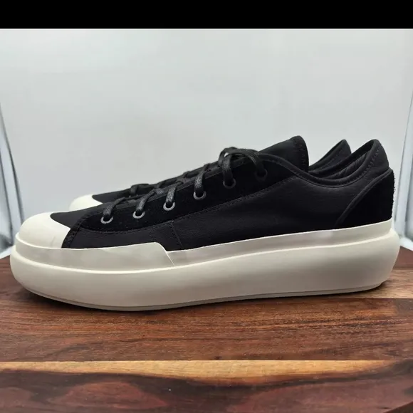 Y-3 Black and White High-Top Sneakers