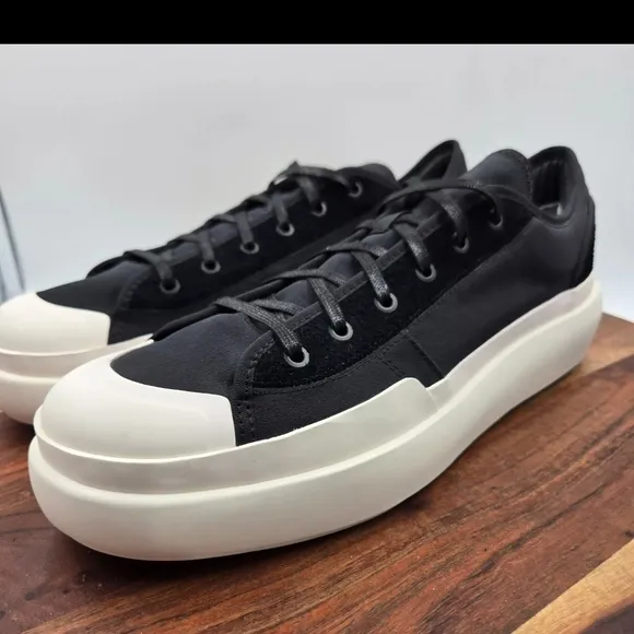 Y-3 Black and White High-Top Sneakers