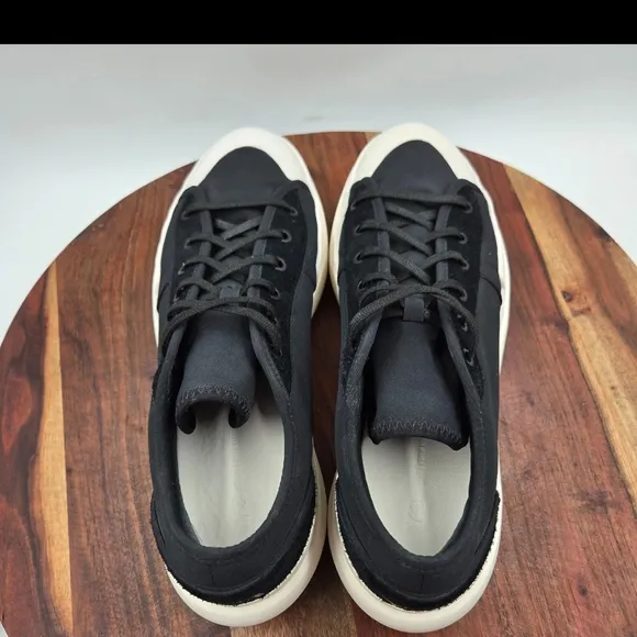 Y-3 Black and White High-Top Sneakers