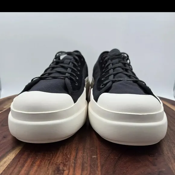 Y-3 Black and White High-Top Sneakers