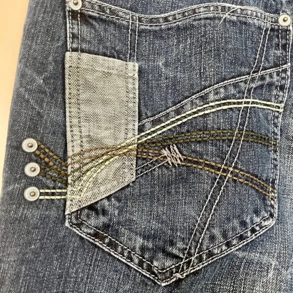 Y2K 90’s ROCAWEAR MENS BLUE JEANS FLARE BAGGY DENIM STREETWEAR PANTS SZ 40